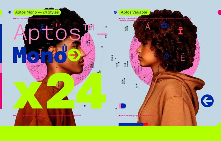 时隔15年，微软全新的Office字体Aptos是如何设计出来的？